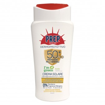 Prep Crema Solare SPF 50+ Dermoprotettiva per Pelli Sensibili - Flacone da...