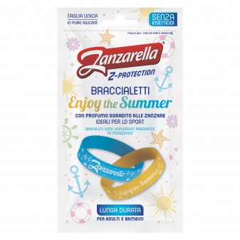 Zanzarella Z-Protecion Braccialetti Enjoy the Summer con Profumo Repellente...