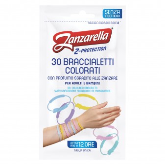 Zanzarella Z-Protecion Braccialetti Colorati con Profumo Repellente Anti...