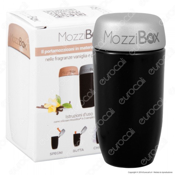Portamozziconi Tascabile in Materiale Profumato - Nero con Aroma Pino Portamozziconi Tascabile in Materiale Profumato - Nero con Aroma Pino
