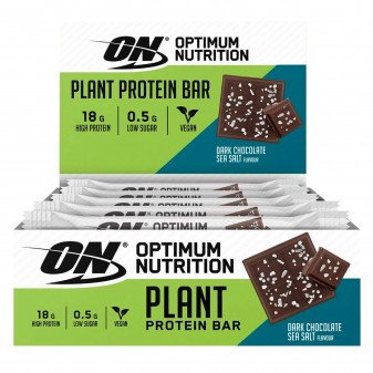Optimum Nutrition Plant Protein Bar Snack Vegano Gusto Cioccolato Salato -...