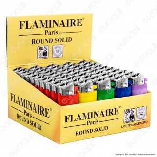 Flaminaire Paris Accendino Round Solid - Box da 50 Accendini