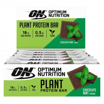 Optimum Nutrition Plant Protein Bar Snack Vegano Gusto Cioccolato alla Menta...