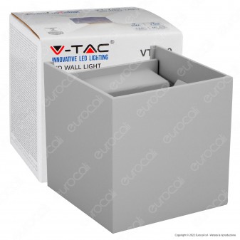 V-Tac VT-759 Lampada LED da Muro 5W Wall Light Grigia con