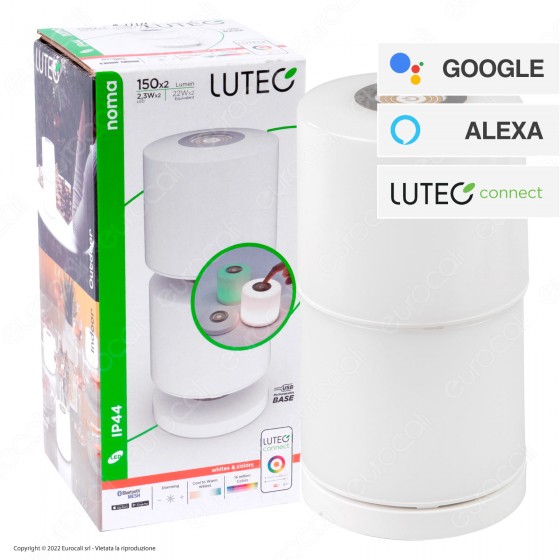 Lutec Noma 2x Lampada LED Modulare da Tavolo 2.3W Dimmerabile RGB+W Lutec Noma 2x Lampada LED Modulare da Tavolo 2.3W Dimmerabile RGB+W