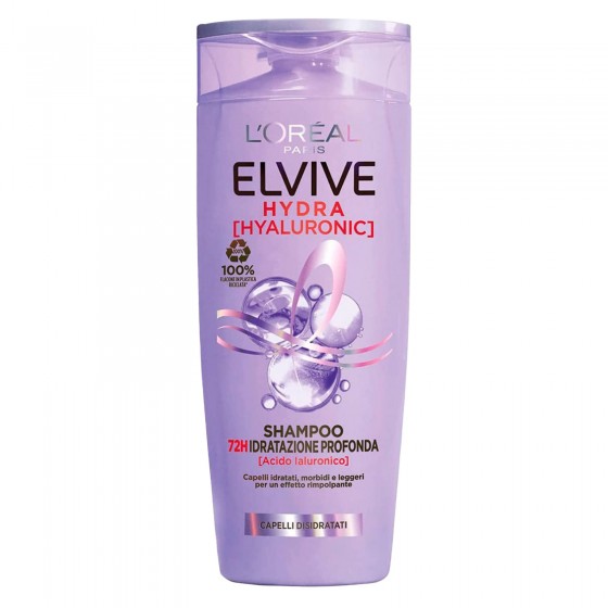 L'Oréal Paris Elvive Hydra Hyaluronic Shampoo Idratazione Profonda L'Oréal Paris Elvive Hydra Hyaluronic Shampoo Idratazione Profonda