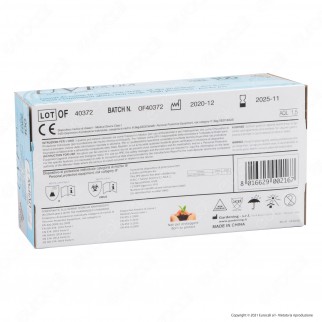 Gardening Guanti Monouso Bianco Trasparente in Vinile Senza Talco