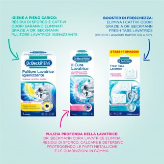 Dr. Beckmann Il Cura Lavatrice Elimina Sporco e Calcare con Carboni