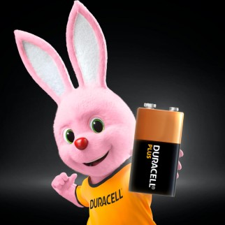 Duracell Plus Pila 6LR61 Alcalina E-Block Transistor 9V Lunga Durata