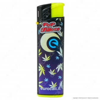 Pop Filters Accendino Elettronico Large Fantasia Eurocali Leaf -