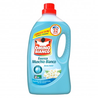 Omino Bianco Essenza Muschio Bianco Detersivo Liquido - Flacone da 2,6 Litri