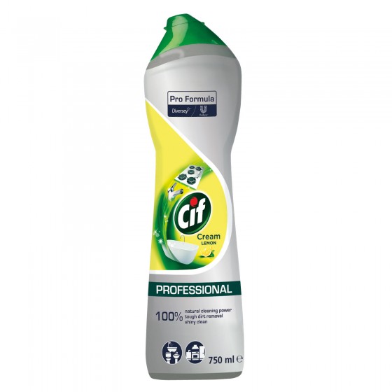 Cif Professional Detergente in Crema Profumo Limone - Flacone da 750ml Cif Professional Detergente in Crema Profumo Limone - Flacone da 750ml