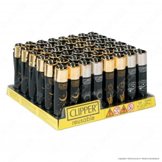 Clipper Large Accendino Grande Fantasia Fortuna Hands - Box da 48