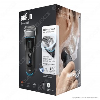 Braun Series 5 5190cc Wet&Dry Rasoio Elettrico Impermeabile con