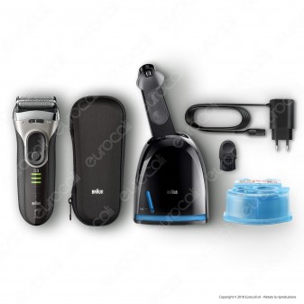 Braun Series 3 ProSkin 3090cc Premium Rasoio Elettrico Ricaricabile