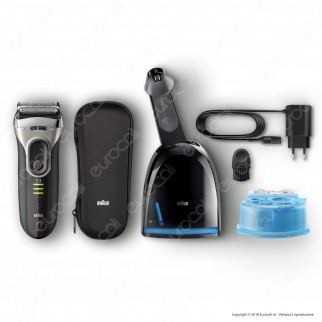 Braun Series 3 ProSkin 3090cc Premium Rasoio Elettrico Ricaricabile