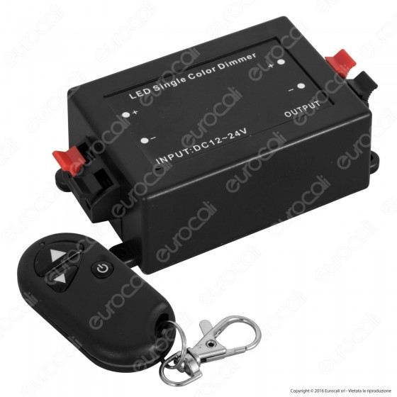 V-Tac VT-2402 Controller per Strisce LED con Telecomando 3 Tasti - V-Tac VT-2402 Controller per Strisce LED con Telecomando 3 Tasti -