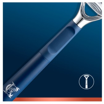 King C. Gillette Rasoio Manuale per la Cura della Barba su Collo ed