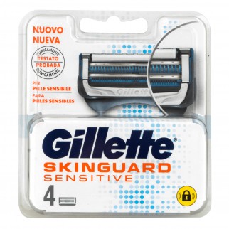 Gillette Skinguard Sensitive Lamette di Ricambio con Striscia