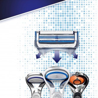 Gillette Skinguard Sensitive Rasoio Manuale con Lubrastrip e