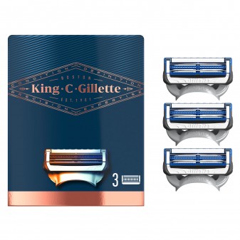 King C. Gillette Lamette di Ricambio per la Cura della Barba su Collo ed Aree...