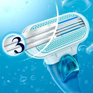 Gillette Venus Smooth Rasoio Manuale a 3 Lame per Depilazione - 1