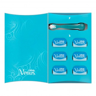 Gillette Venus Smooth Rasoio Manuale a 3 Lame per Depilazione - 1
