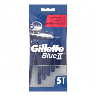 Gillette Blue II Rasoio Manuale Usa e Getta a Lunga Durata da Uomo a