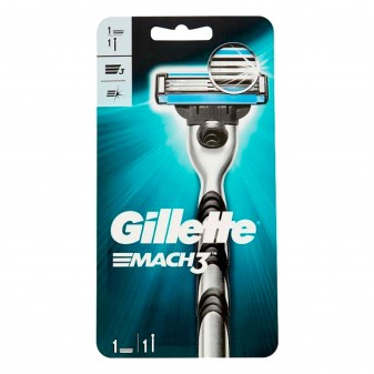Gillette Mach3 Kit Rasoio Manuale da Uomo con Lamette di Ricambio e