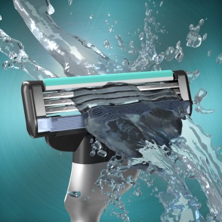 Gillette Mach3 Lamette di Ricambio a 3 Lame con Striscia Lubrificante