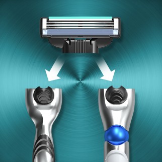 Gillette Mach3 Lamette di Ricambio a 3 Lame con Striscia Lubrificante