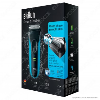 Braun Series 3 ProSkin 3040s Rasoio Elettrico Ricaricabile