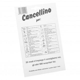 A Tutta Gomma Cancellino Elimina Sporco da Tutte le Superfici anche