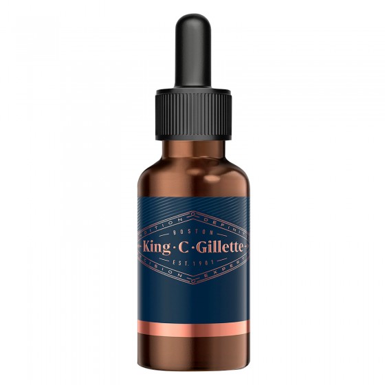 King C. Gillette Olio Idratante Profumato per la Cura della Barba e King C. Gillette Olio Idratante Profumato per la Cura della Barba e