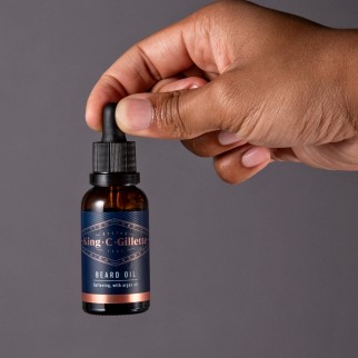 King C. Gillette Olio Idratante Profumato per la Cura della Barba e