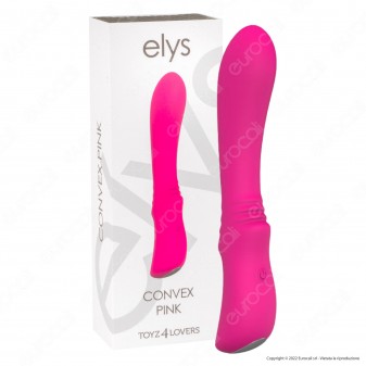 Toyz4Lovers Elys Convex Pink Vibratore in Silicone Soft Touch Rosa