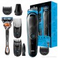 Immagine 1 - Braun Rifinitore All-in-One Trimmer Regolabarba Regolacapelli Elettrico 7in1 MGK5045 + Rasoio Manuale Gillette [TERMINATO]