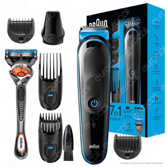 Braun Regolabarba 7in1 MGK5045 + Rasoio Gillette Fusion5 ProGlide Braun Regolabarba 7in1 MGK5045 + Rasoio Gillette Fusion5 ProGlide