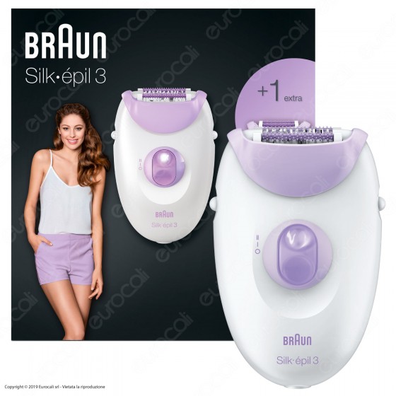 Silk-épil 3 3-170 Epilatore Elettrico da Donna per Gambe Braun Silk-épil 3 3-170 Epilatore Elettrico da Donna per Gambe Braun