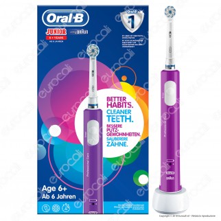 Oral-B Spazzolino Elettrico Ricaricabile Junior per Bambini da 6 Anni
