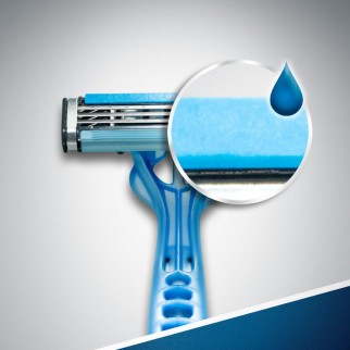 Gillette Blue3 Rasoio Manuale Usa e Getta da Uomo a 3 Lame con