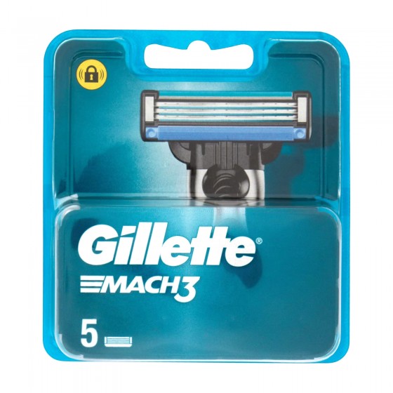 Gillette Mach3 Lamette di Ricambio a 3 Lame con Striscia Lubrificante Gillette Mach3 Lamette di Ricambio a 3 Lame con Striscia Lubrificante
