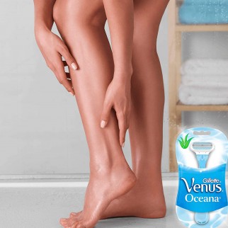 Gillette Venus Oceana Rasoio Manuale Usa e Getta a 3 Lame da Donna