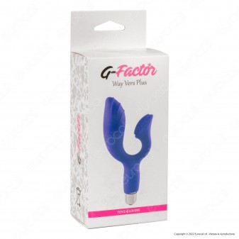 Toyz4Lovers G-Factor Way Vers Plus Vibratore G-Spot in Silicone Viola