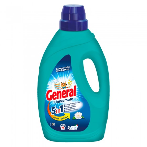 General Universale 5in1 Detersivo Liquido per Lavatrice 28 Lavaggi - General Universale 5in1 Detersivo Liquido per Lavatrice 28 Lavaggi -