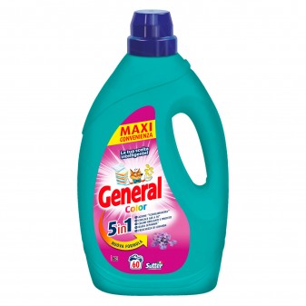 General Color 5in1 Detersivo Liquido per Lavatrice 60 Lavaggi -