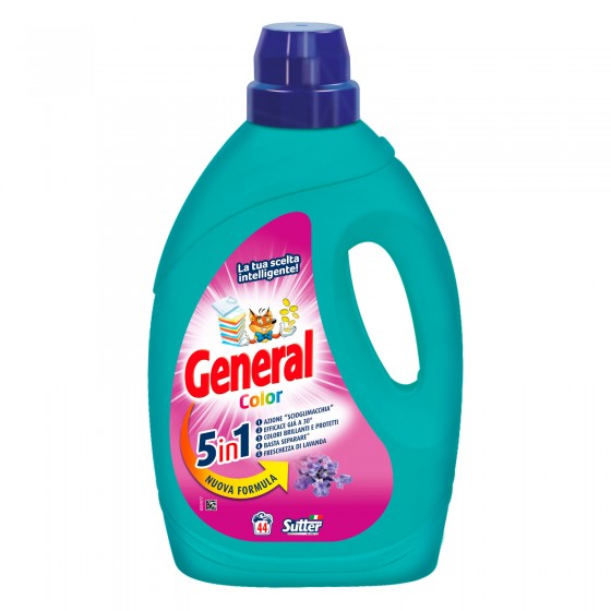 General Color 5in1 Detersivo Liquido per Lavatrice 44 Lavaggi - General Color 5in1 Detersivo Liquido per Lavatrice 44 Lavaggi -