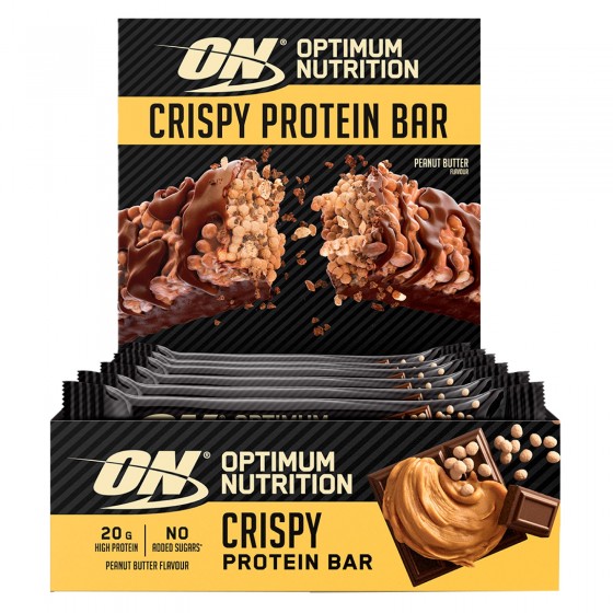Optimum Nutrition Crispy Protein Bar Barretta Proteica al Burro di Optimum Nutrition Crispy Protein Bar Barretta Proteica al Burro di