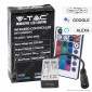 V-Tac Smart VT-2429 Controller Dimmer Changing Color Wi-Fi per Strisce LED RGB+W 12V o 24V 6 Pin con Telecomando - SKU 2900