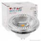 V-Tac VT-1112D Lampadina LED GU10 12W Faretto AR111 Spotlight COB CRI≥90 Dimmerabile - SKU 217234 / 217236